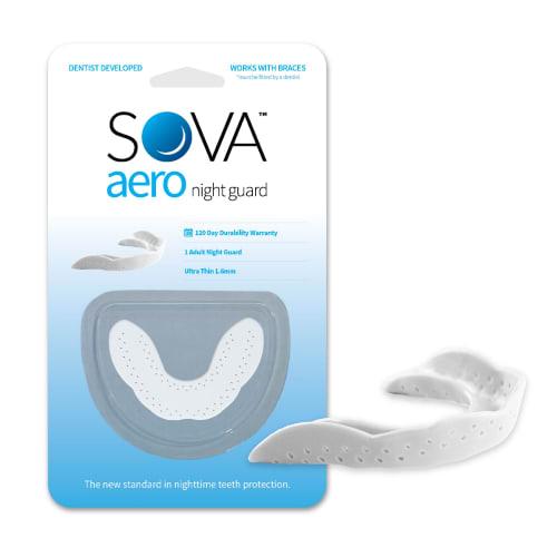 

Sova 1.6mm Mouthguard for Nighttime Teeth Clamping and Grinding, Custom Fit Sleeping Night Guard Only