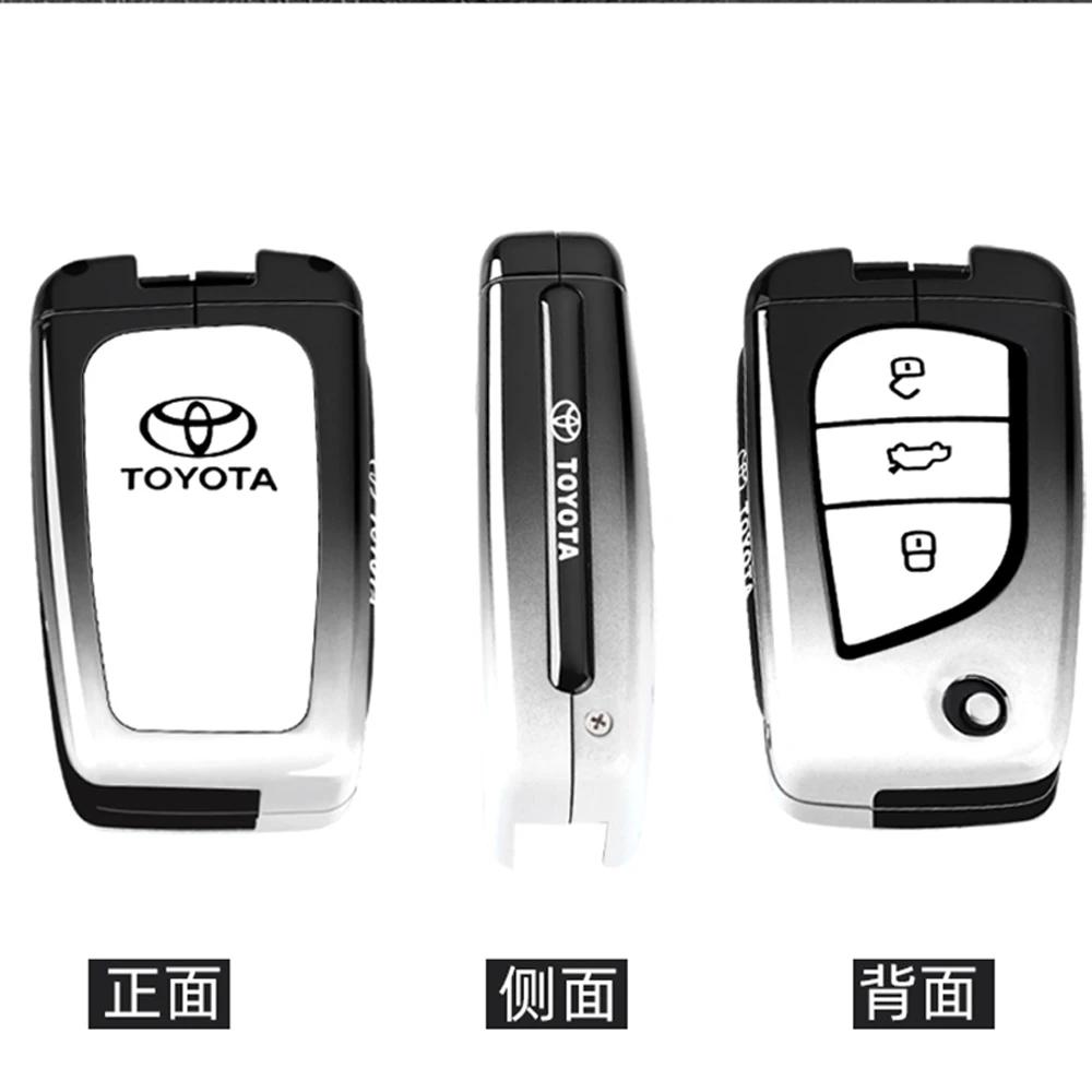 Car Key Case Fob Cover For Toyota Auris Corolla Avensis Verso Yaris Aygo Scion TC IM Camry RAV4 Forturner Car Accessories