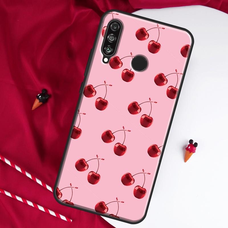 Kirschfrucht Süße Collage Für Huawei Nova 8i 7i 11i 12i 12s 9 10 SE Y90 Y60 Y70 Y72 Y61 Y91 P30 P40 Lite P60 Pro Hülle