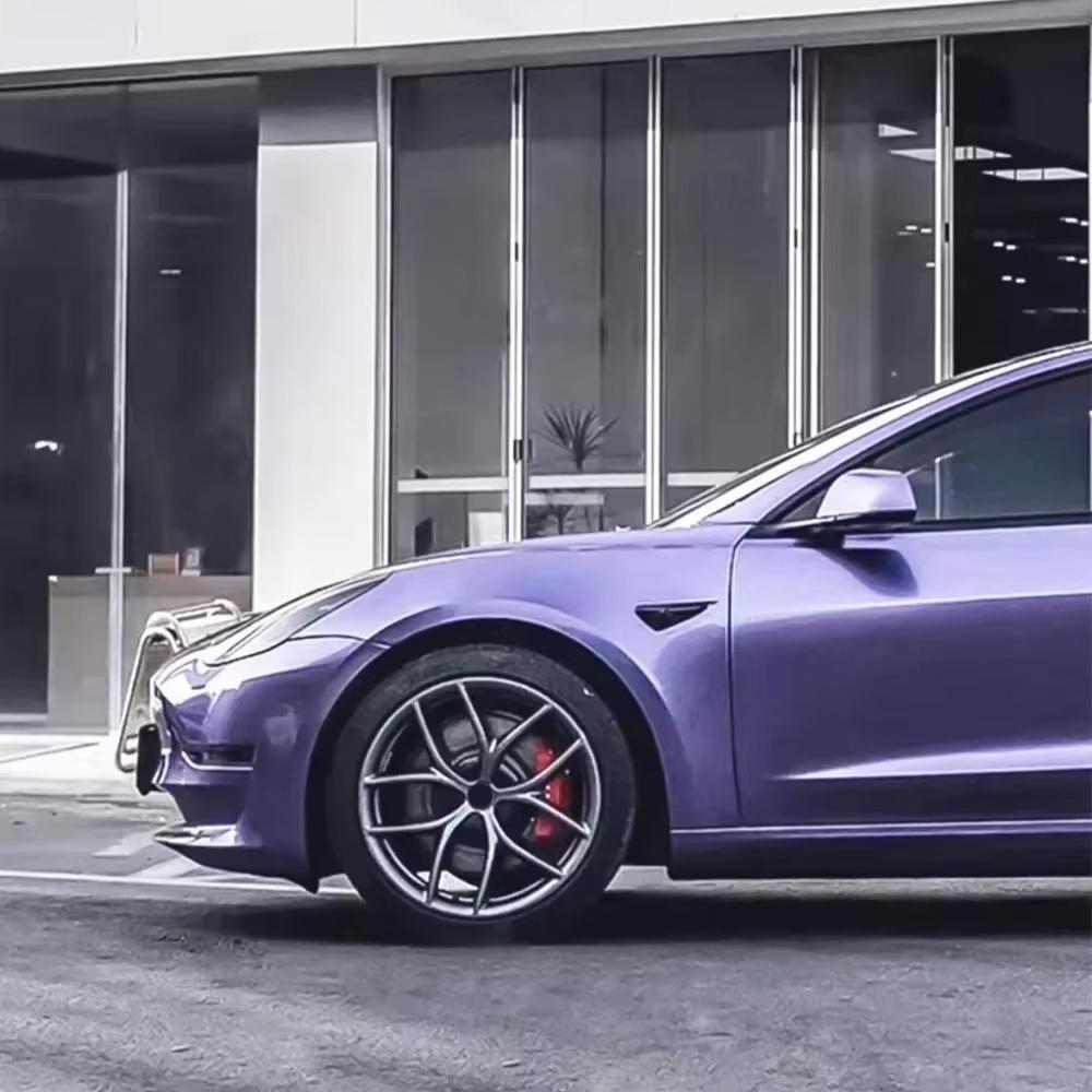 Car Wrapping Film High-Quality PET Liquid Metal Viola Purple for Full or Partial Body Wrap Auto Scratch-Resistant Cover