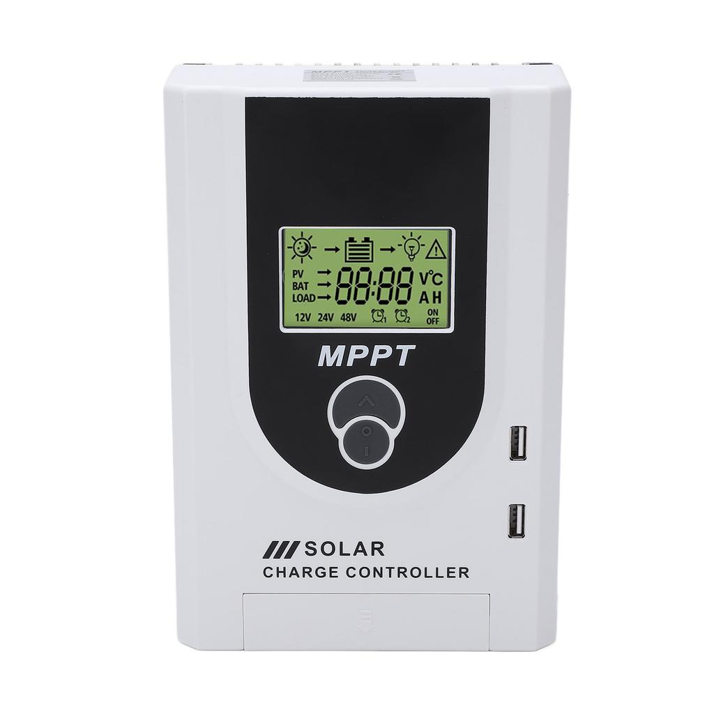 12V 24V MPPT Solar Charger Controller 30A Adjustable Parameter with LCD Display Dual USB Port Solar