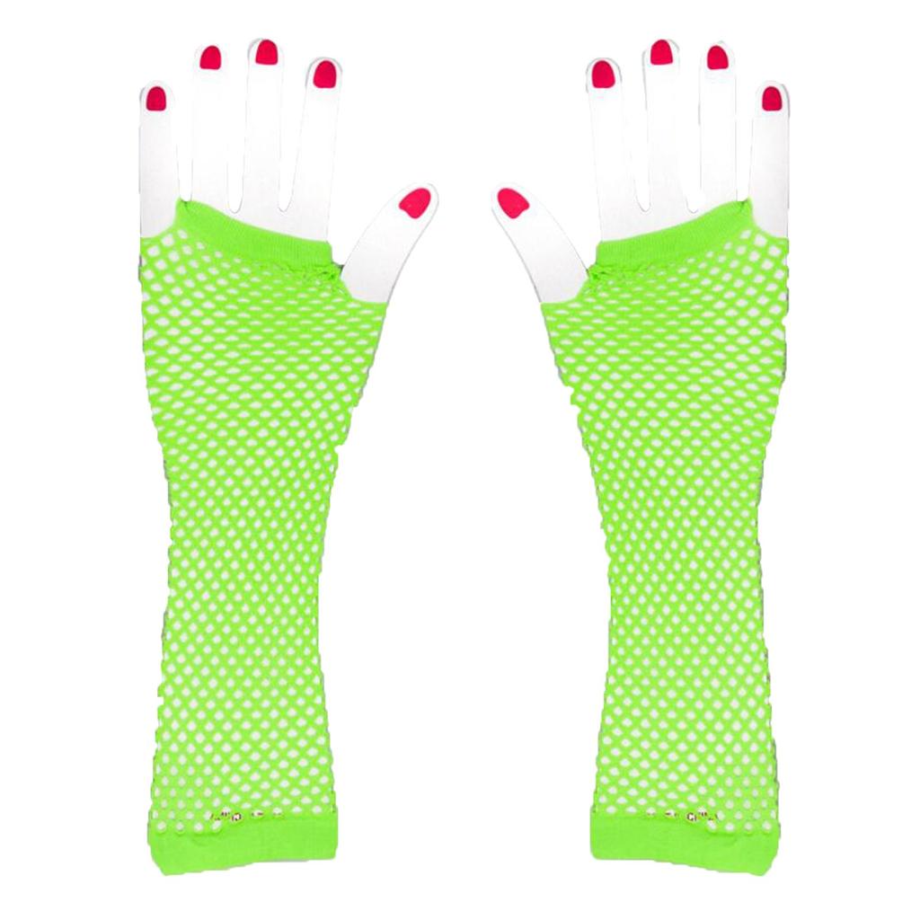 Fingerless nylon mesh gloves wrist elastic mesh gloves for girls women clothing