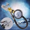 Tire Inflator With Dial Gauge Easy-Read Round Dial Tire Pressure Inflator Gauge for Motorcycle