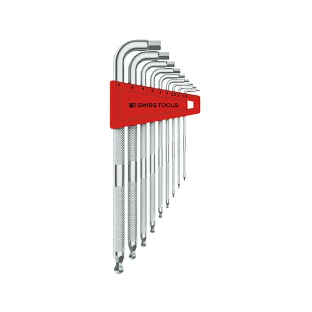 

PB SWISS TOOLS PB Tools Набор длинных шестигранных ключей с накаткой и шариком, 9 предметов, без упаковки 3212LH-10
