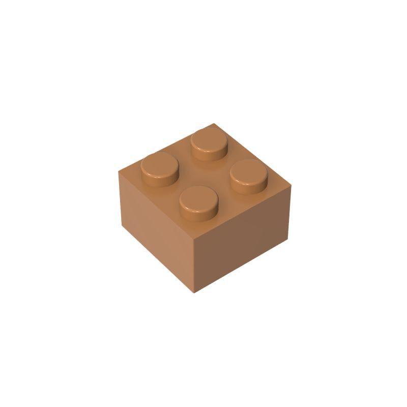 Non-Toxic 10Pcs 3003 2X2 High 4-Hole Building Block Moc Color Loose Parts Compatible With Brick Diy Children'S Toy Assembly