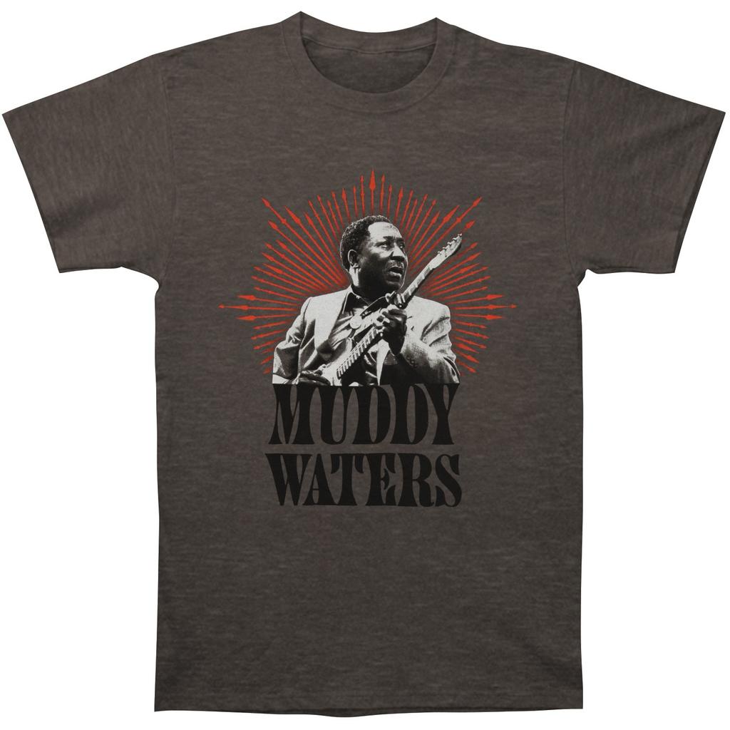 Men's Muddy Waters Portrait Slim Fit T-shirt Small Charcoal Heather