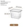 Transparent Food-Grade Freezer Storage Box with Lid for Fresh-Keeping