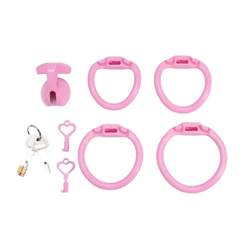 New Male Negative Electrode Chastity Cage Small Pot Lid with 4 Size Rings Chastity Device Sissy Cb Lock Penis Bondage Sex Toys