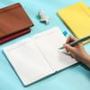 A5 Leather PU Business Journal with Elastic Band - Customizable Logo