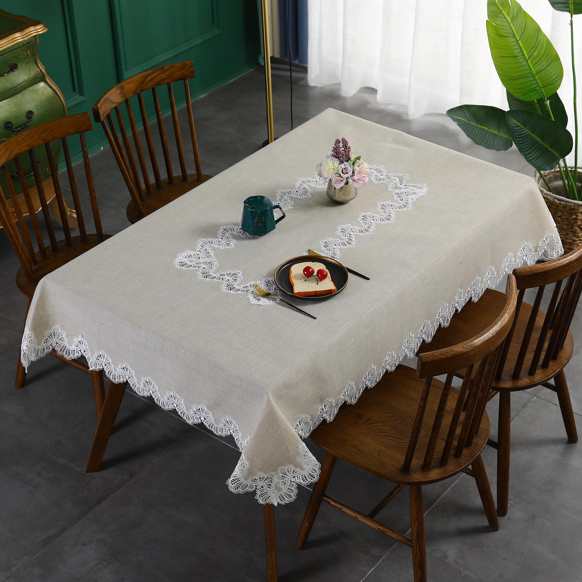 

Винтажная льняная скатерть, впитывающая бытовая скатерть для журнального столика, износостойкая настольная скатерть, высококачественная ткань, декоративная квадратная скатерть 60*120