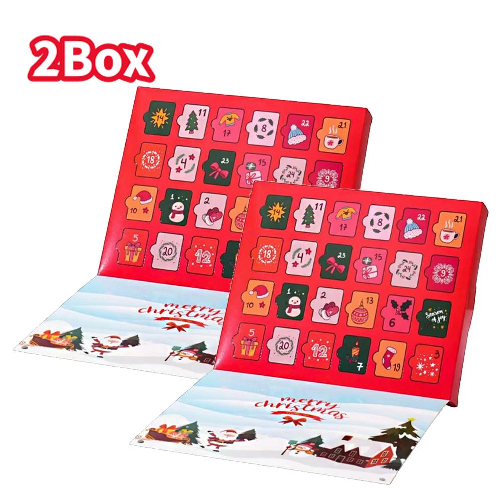1/1boxs Christmas Blind Box Advent Calendar 11 Fillable Surprise Empty Boxes DIY Family Kids Xmas Gift New Year Decor Party favo