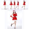 Women Deluxe Mrs Santa Claus Christmas Fancy Dress Costume With Fluffy Trim For Festive Parties