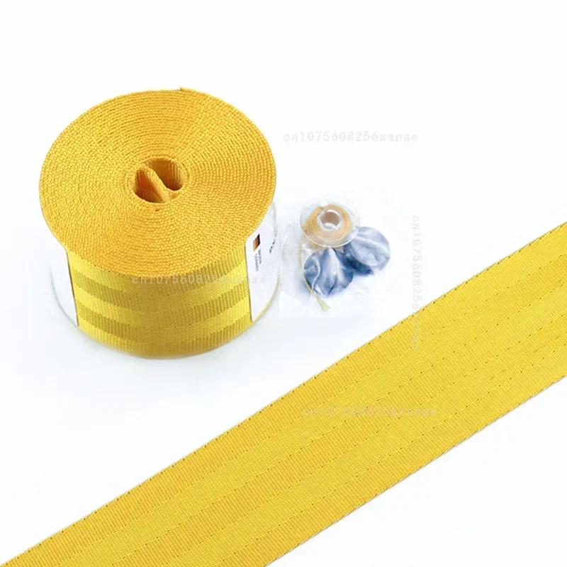 Car Seat Belt Webbing Lap Universal Multicolored Seatbelts with Seatbelt Stopper Buckle Auto Interior Accessories