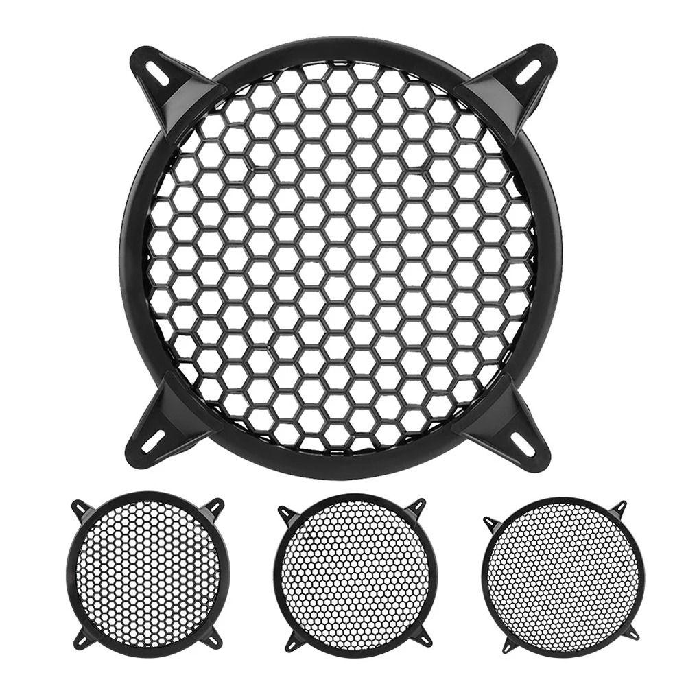 1Pcs 4/6/8/10/12 inch Subwoofer Grill Plastic Round Speaker Grille Mesh Cover Replacement Sub Woofer Grille Guard Protector