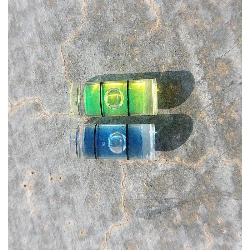 20 STÜCK Zylindrische Kunststoff-Blasenwasserwaagen-Libellen brutto 7*16mm