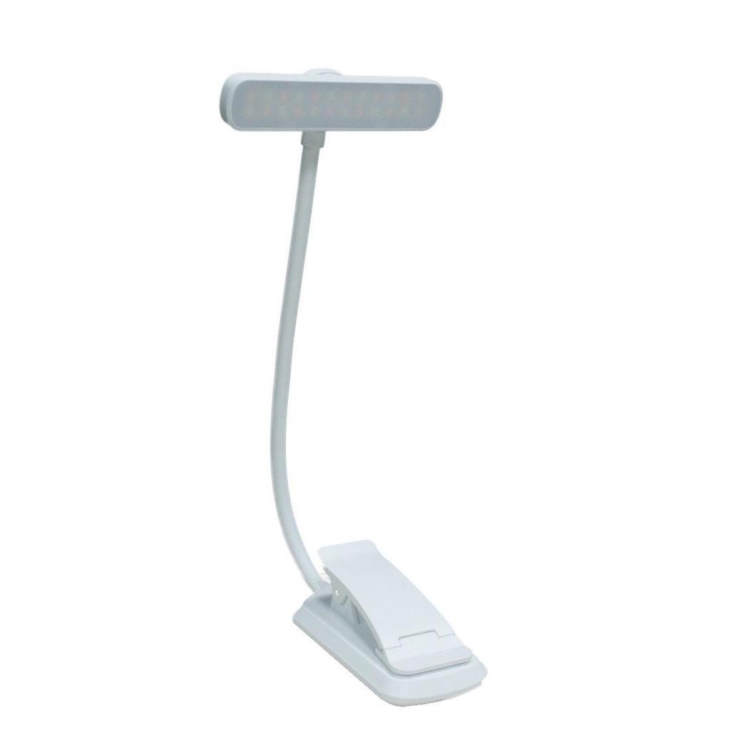 Rotating 24LED Eye-Protective USB Rechargeable Clip-On Reading Light