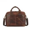 Briefcase Man Retro Computer Hand Bill Shoulder Wrap Pure Top Layer Crazy Horse Leather Waterproof Travel Crossback Bag
