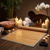 BAMBOO BATH MAT RUG 75x50 CM ANTI-SLIP BAMBOO