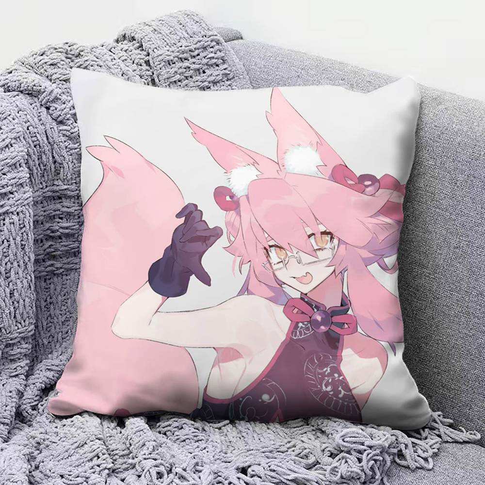 Tamamovitch Koyanskaya Tamamo No Mae Fate Pillow Covers Home Sofa Cushion Covers and Aecorative Custom