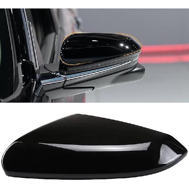 Moonlinks Compatible With 2016- Honda Civic Side Mirror Cover Replacement,Glossy Black LH & RH Side Door Rearview Mirror Cap Trim For 10Th Gen