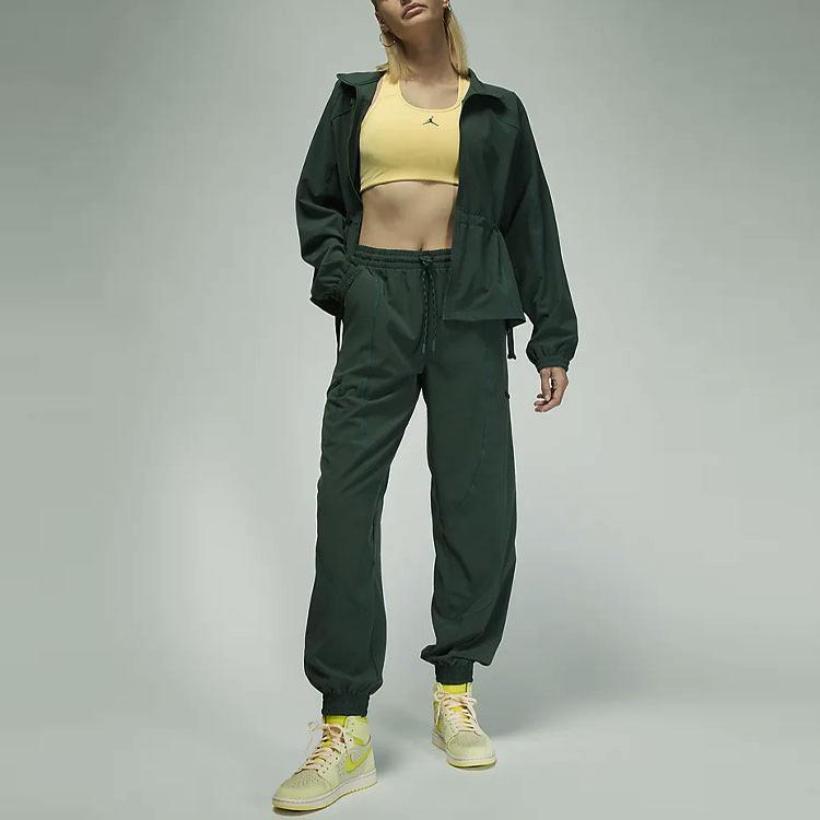 Jordan Sport Drawstring Joggers Women Bottoms Dark-Green FB4660-316