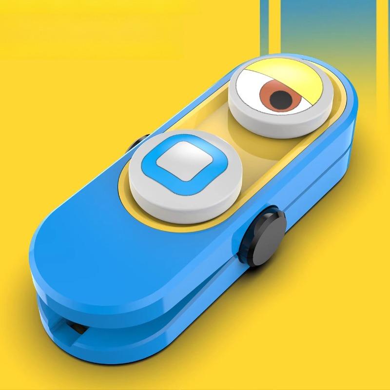 

Fidget Spinner Clicker Mechanical Slider 3In1 Magnetic Push Card Plate Edc Sensory Stress Relief Toy Anti Anxiety Kids Women Men