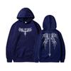 Death Wings Print Zipper Hoodie Men Women Gothic Y2k Jacket Hoodies Casual Sweatshirt Coat Streetwear Winter Autumn