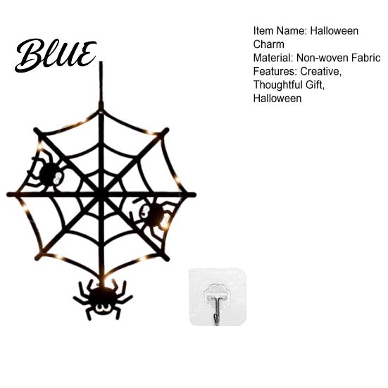 Halloween Decorations Pumpkin Hanging Decor Non-Woven Ghost Ornament with Light String Spooky Decor Reusable Door Wall for Party Scene Trick