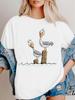 Funny Auntie Goose Drinking Tshirts Unisex Casual Humor Goose Short Sleeve Tops Tees Auntie Goose Is On The Loose Summer Tshirt