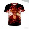 Załoga Słomkowego Kapelusza zbiera się! T-shirt z trójwymiarowym nadrukiem na całej powierzchni z wieloma postaciami - Oddychający i spersonalizowany top z gadżetami anime