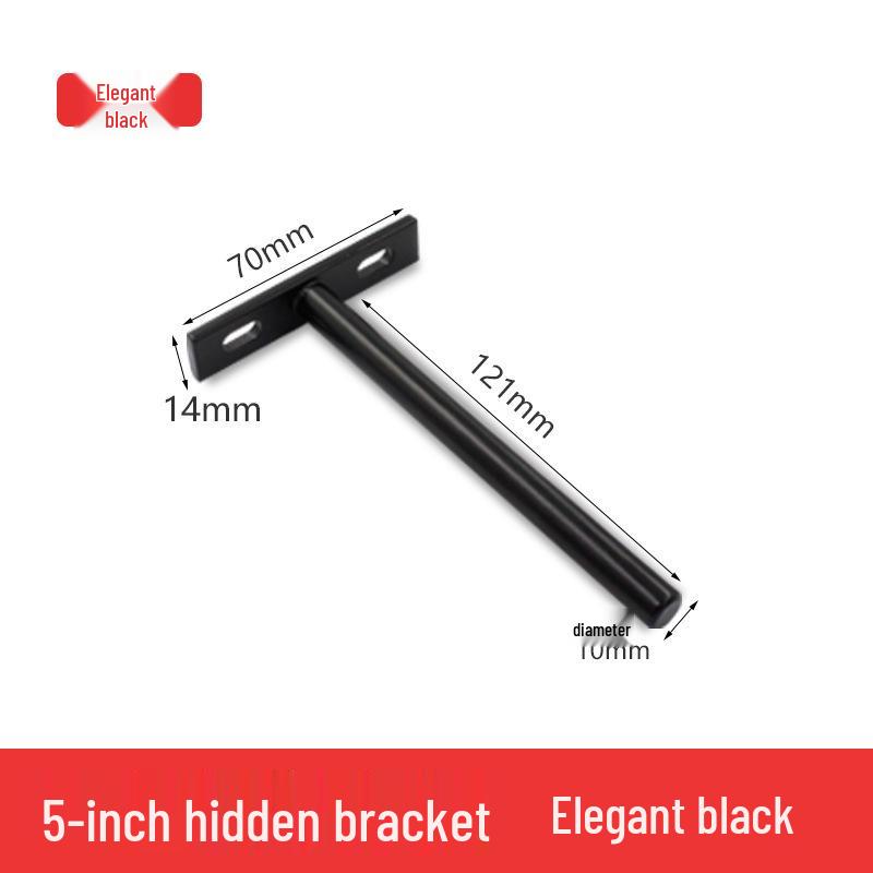 T-Shaped Hidden Shelf Brackets for Concealed Wood Board Support