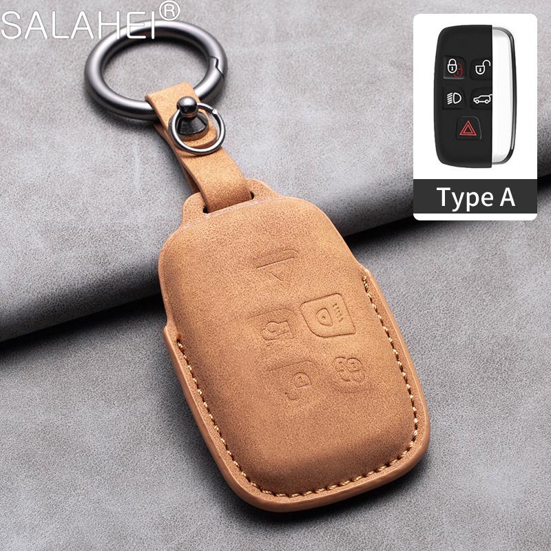 Car Key Case For Land Rover Discovery Range Rover Evoque Velar Sport For Jaguar E-Pace F-Pace F-Type XE XF XJ Inter Accessories