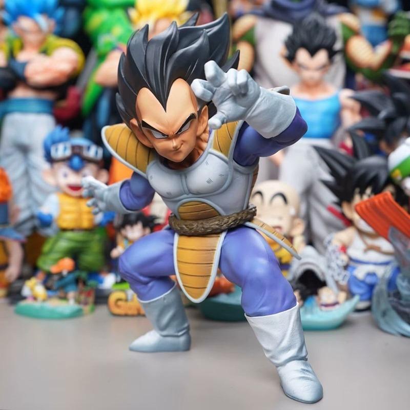 In Stock 20cm Anime Dragon Ball Vegeta Battle Suit PVC Figure Collectible Model Toys Ornament