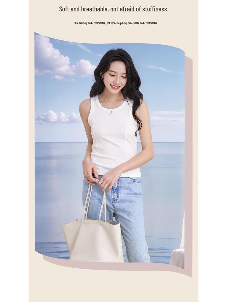 Women's Slimming Camisole with Bra Pads – Cool, Sleeveless, Underarm Fat Concealing, No-Underwire Vest