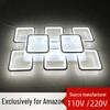 Acrylic Square Ceiling Light with Stepless Dimming for Living Room, Hotel, or Bedroom