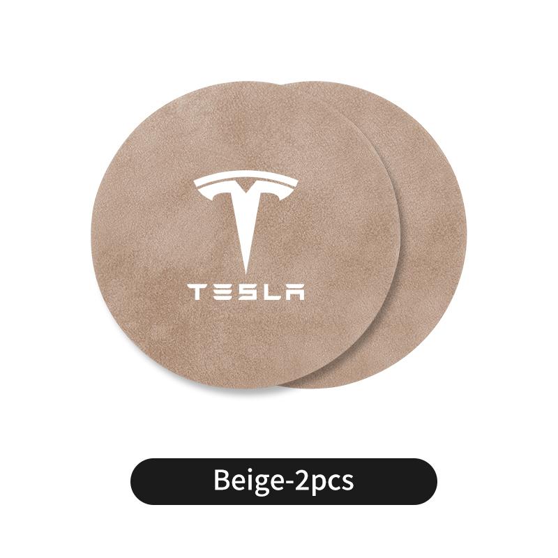 2PCS Car Valve Coaster Water Cup Holder Anti-slip Pad Mat For Tesla Model 3 Model S Model X Model Y Roadster Bonina Coil Juguete