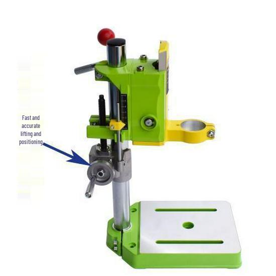 

Mini Strong BG-6137 Rotatable Drill Stand for Benchtop & Angled Hole Drilling, with Quick Lift Milling Feature.