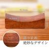 Annhua Wooden Chopstick Rests, Set of 5, Japanese Style "Pillow-Shaped Concave" Chopstick Rest, Cute Natural Wood Chopstick Stand, Stylish, High-Quali