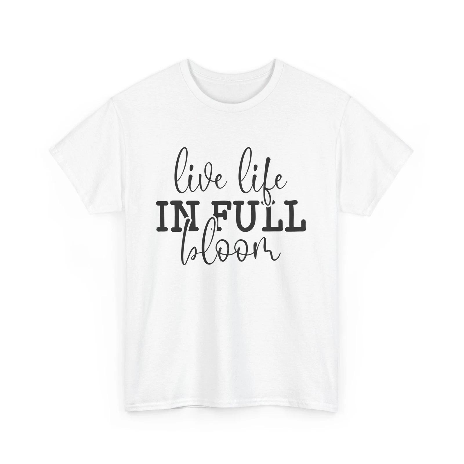 

Sun & Flowers T-Shirt | Happy Vibes & Warm Weather Tee | Live Life In Full Bloom M