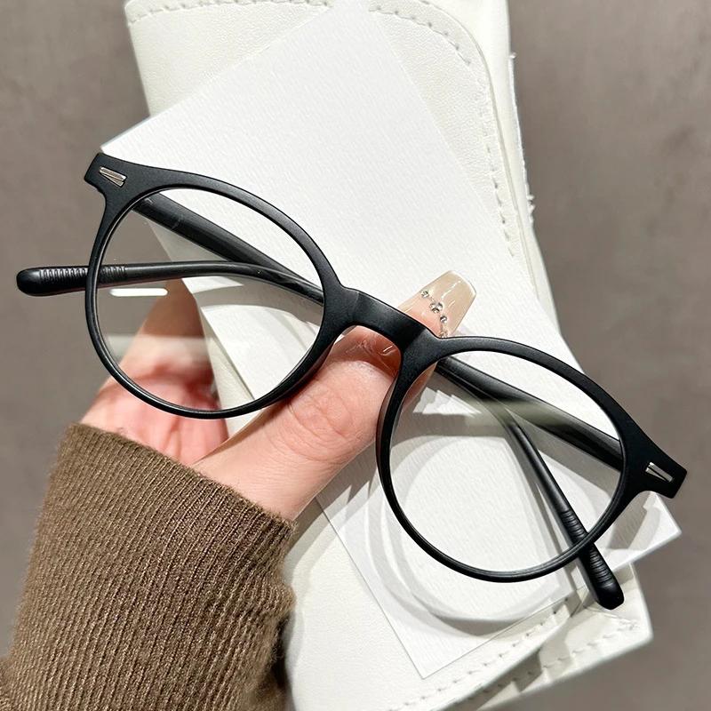 

Trendy Luxury Round Optical Glasses Blue Light Blocking Eye Protection Trend of Ultra-light Ladies Glasses Frame Unisex 0