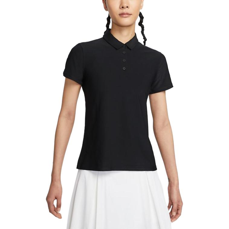 New Nike Sports Life Collection SS25 Polo Shirt Women's Black FQ1575-010