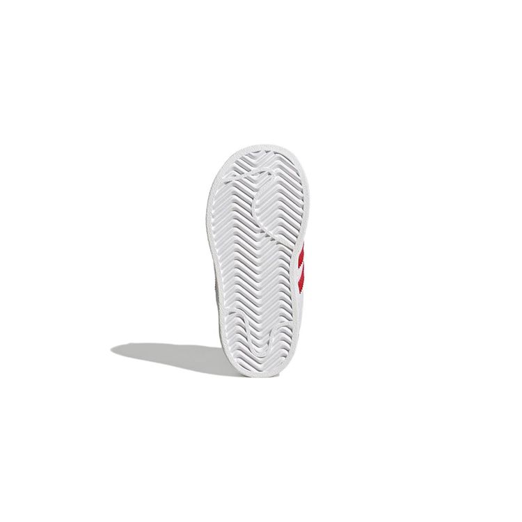 Adidas Originals Superstar Cf Comfortable Daily Wear Durable Low-Top Walking Shoes Baby Shoes White Red GV8863