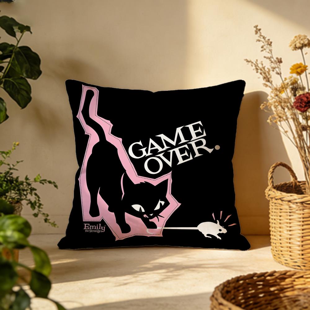 Stylish Eemily the Cool Strangered Cushion Cover Versatile DoubleSided Pillow Case Fit for Sofa Bed Car Daily Decor