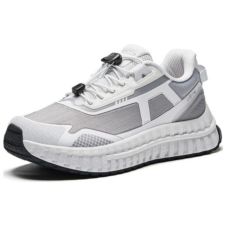 New Anta Variety Training Collection Wear Resistant Slip Resistant Cushioning Low Top Training Shoes Men's White Gray 912447728-4
