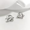 Elegant Heart Clip-On Earrings: Simple and Chic for Everyday Wear