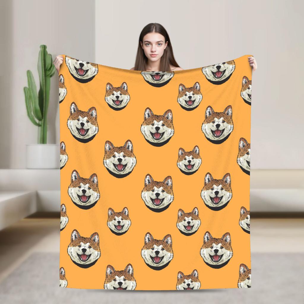 Cute Schnauzer Dog Blanket Coral Fleece Plush Gift for Animal Dog Lover Lightweight Throw Blankets for Car Sofa Couch Bedspread