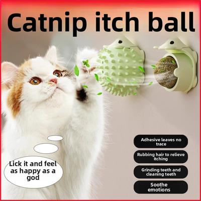 Katzen-Reizstab, Katzenspielzeug, Selbstbeschäftigungs- und Langeweile-Abbau-Werkzeug, Kratz-Kratz-Katzenminze-Ball, Leck-Beißstab, Zahnreinigung