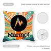 Cute Design M-Marmot Cushion Cover Anti-dustmite Pillowcase Invisible Zipper Silky Short Plush Sofa Cushion Cover