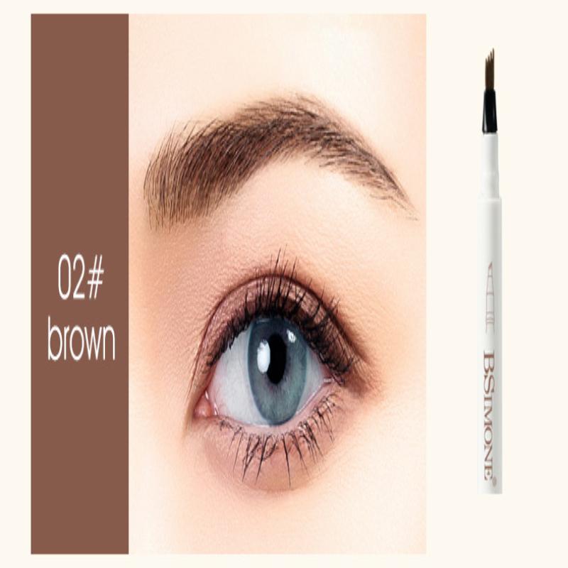 

Small Four-Fork Wild Eyebrow Pencil Nature Three-Dimensional Tattoo Brow Contour Pen Waterproof 4-Claw Eyebrow Outline Makeup 2