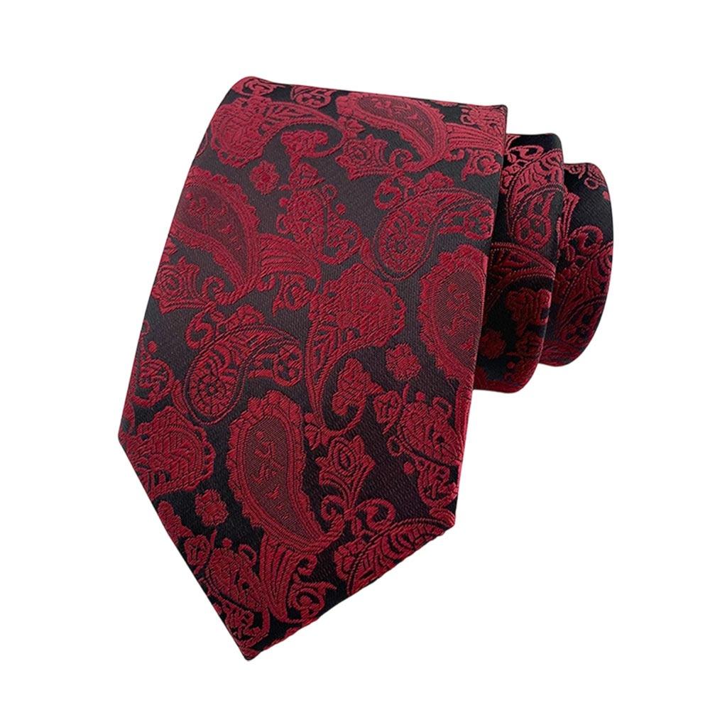 Fashion 8cm Men Necktie Business Vintage Paisley Tie Adjustable Neck Wear Wedding